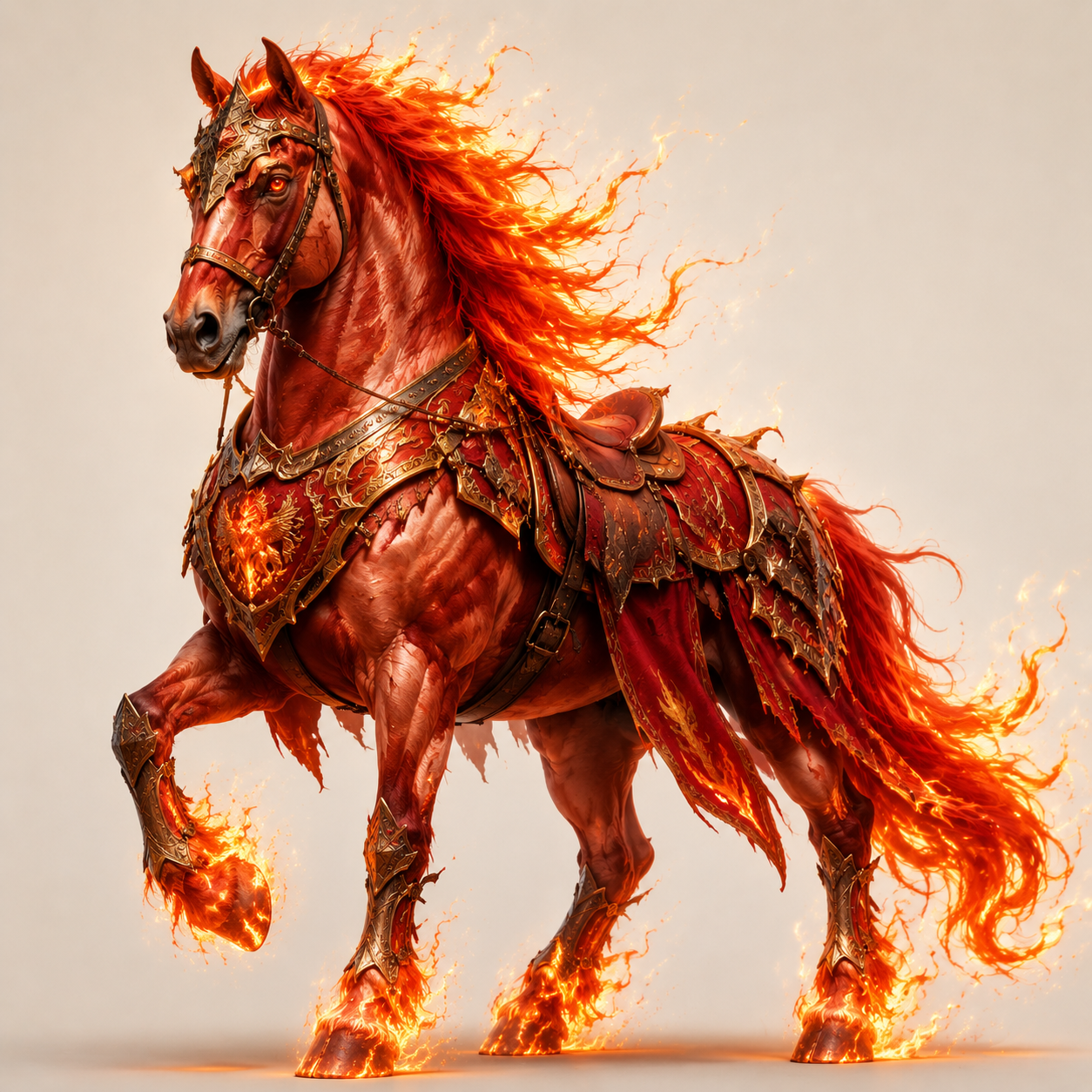Agni, red celestial horse of fire