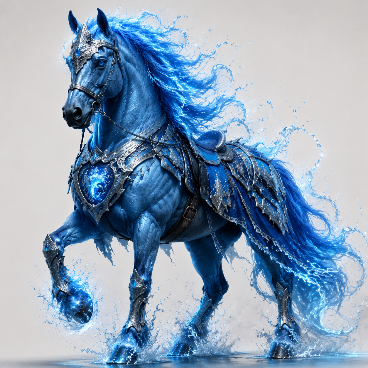 Neel, blue celestial horse of water and night